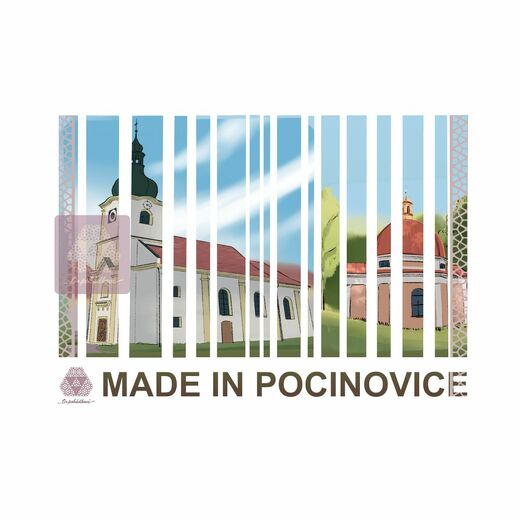 samolepky Made in POCINOVICE · O·POHÁDKOVÉ