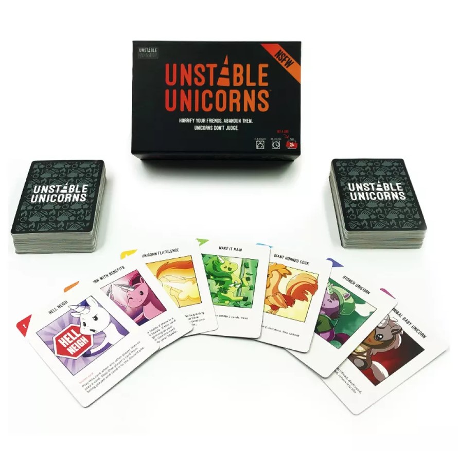 UnstableUnicorns-NSFW inside a box